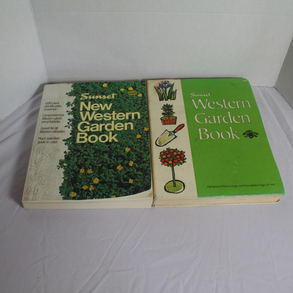 Sunset Western Garden Book Lot Vintage Gardening Plant Guide Encyclopedia‎